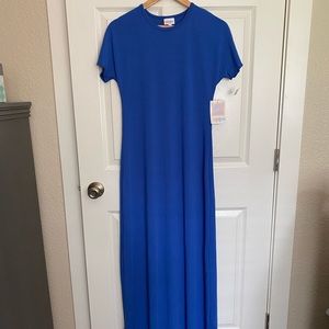 LuLaRoe Maria Maxi Blue Dress